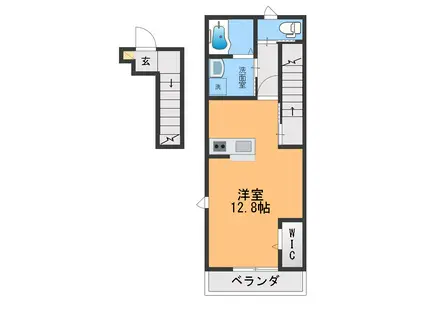 YOURMAISON BLOOM(ワンルーム/2階)の間取り写真