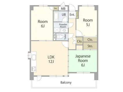 メゾンドカスカード六甲(3LDK/3階)の間取り写真