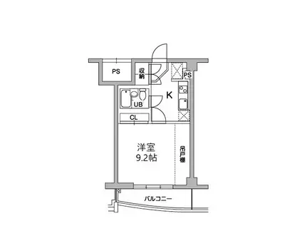 TS GARDEN稲城(1K/2階)の間取り写真