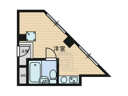 ナンノ第15号館(ワンルーム/3階)の間取り写真