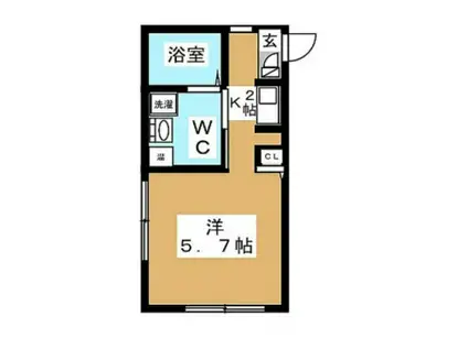 リチェンシア横浜平沼(ワンルーム/5階)の間取り写真