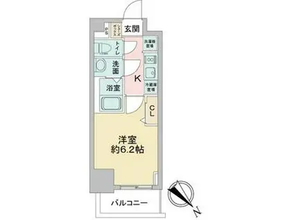 アステリ鶴舞テーセラ(1K/15階)の間取り写真