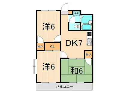 アンザベルテIII(3DK/3階)の間取り写真