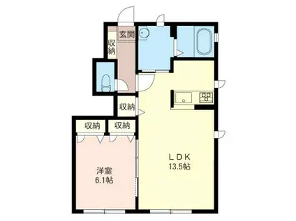ＪＲ上越線 群馬総社駅 徒歩21分 2階建 築20年(2LDK/2階)の間取り写真