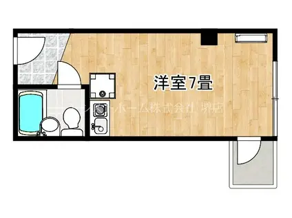 富岡ビル(ワンルーム/5階)の間取り写真