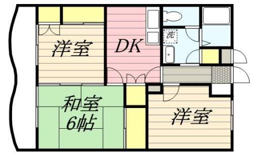 リバティ小泉(3DK/2階)の間取り写真