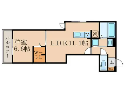 REGALO伏見(1LDK/3階)の間取り写真