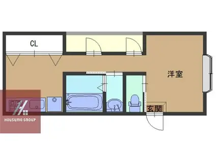 上新庄SEVIN CHERIE(1K/4階)の間取り写真