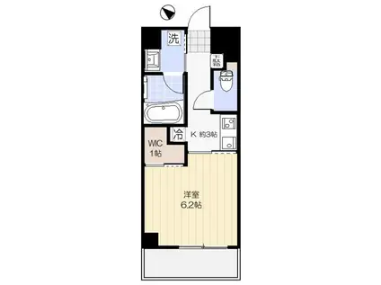 ダン・ラベニール北新宿(1K/4階)の間取り写真