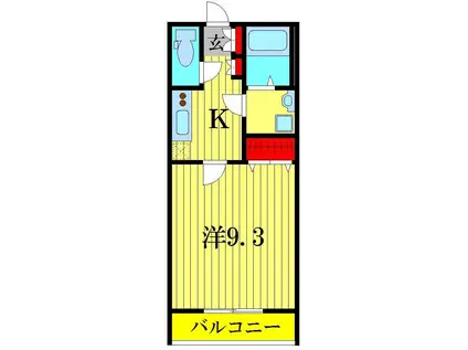 KO´OLINA(1K/3階)の間取り写真