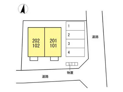 ポラリス(1LDK/2階)の間取り写真