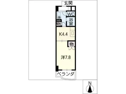ESTATE YAMADA(1K/3階)の間取り写真