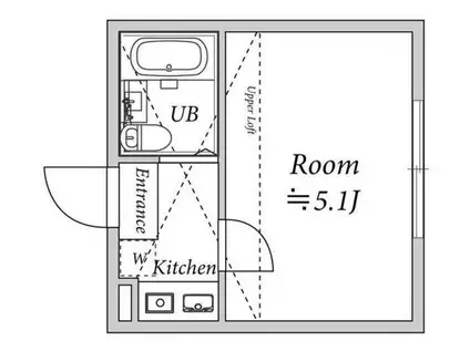カーサプリマベーラ(1K/1階)の間取り写真