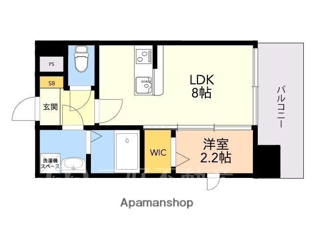 MODERN PALAZZO 美野島NEURO(1LDK/4階)の間取り写真
