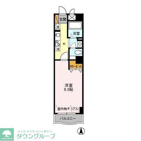 カネキン第二ビル(1K/4階)の間取り写真