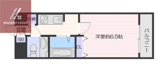 ジュネス東住吉(1K/11階)の間取り写真