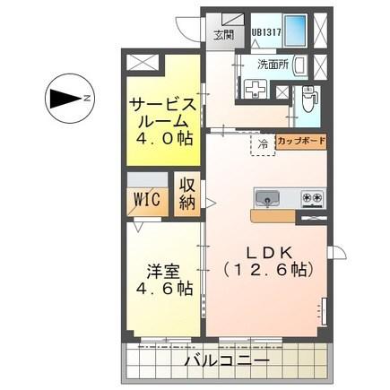 GR御器所(2LDK/1階)の間取り写真