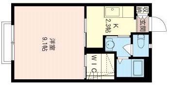 クレマチス(1K/1階)の間取り写真