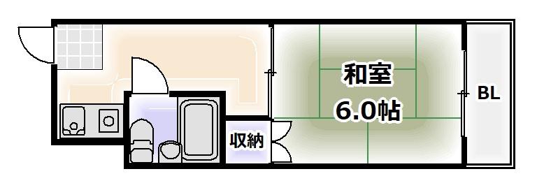 ベストレジデンスあびこ(ワンルーム/7階)の間取り写真