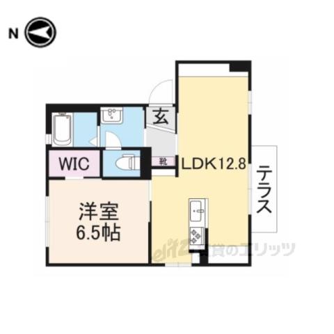 メゾンパストラル2(1LDK/1階)の間取り写真