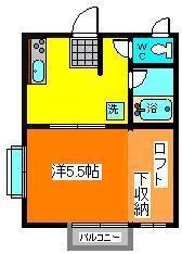パークハイツ泉(1K/2階)の間取り写真