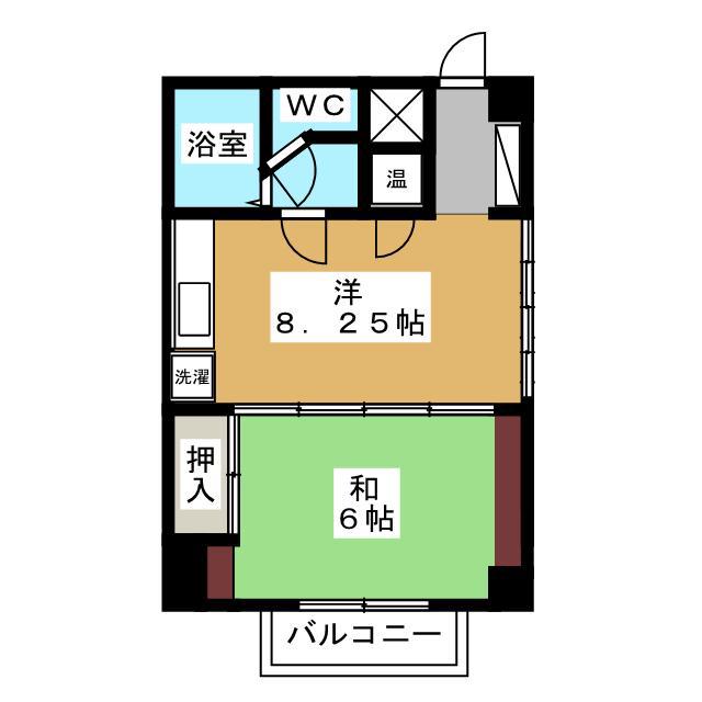 コーポパールハーバー(1SLDK/2階)の間取り写真