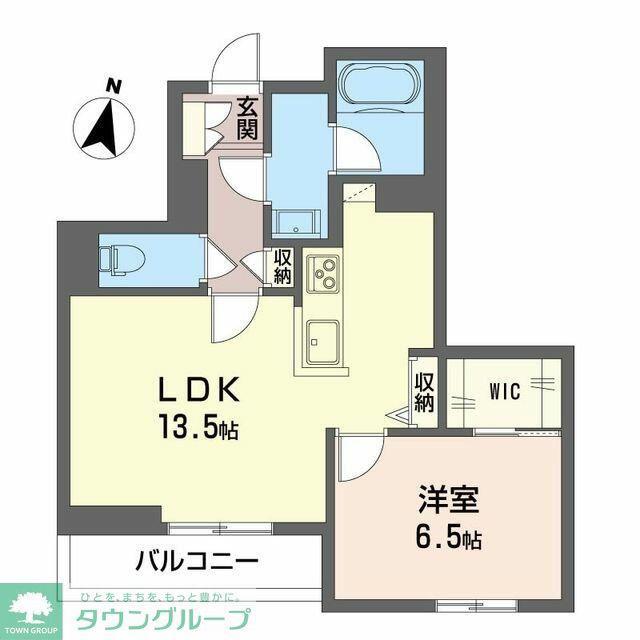 シャルム(1LDK/2階)の間取り写真