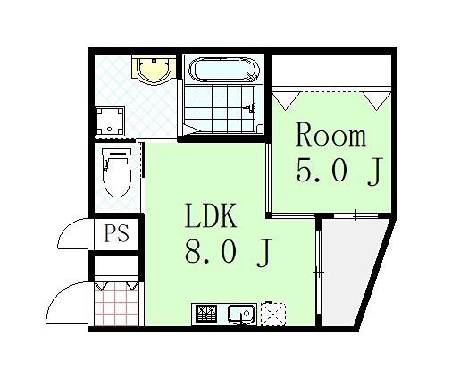 プリエール新大阪サウス(1LDK/11階)の間取り写真