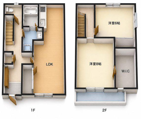 N-MAISON松ヶ丘(2LDK/1階)の間取り写真