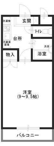 FFタワー(1K/5階)の間取り写真