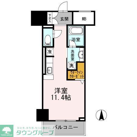 御幸レジデンス丸の内(ワンルーム/6階)の間取り写真