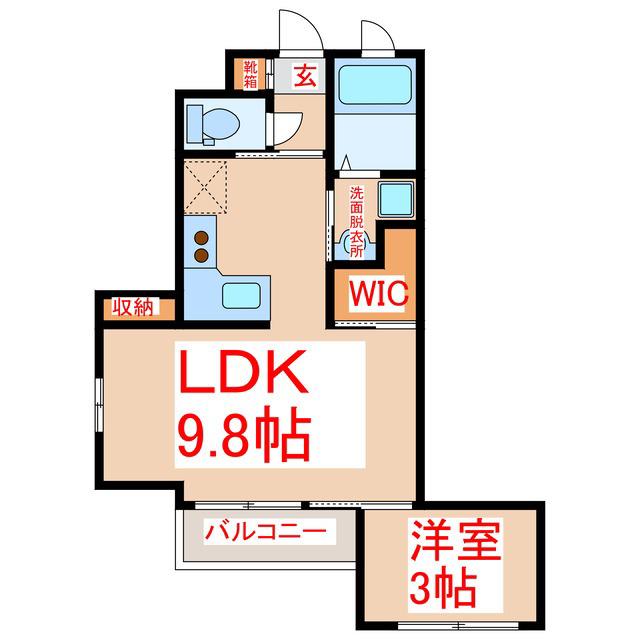 LE VOLANT(1LDK/5階)の間取り写真