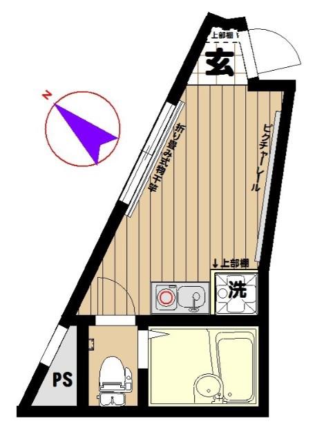 フォルム池袋(ワンルーム/3階)の間取り写真
