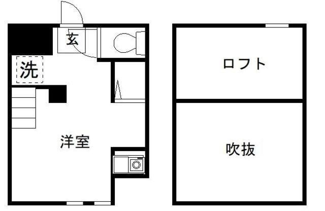 ビクタス高田馬場(ワンルーム/2階)の間取り写真