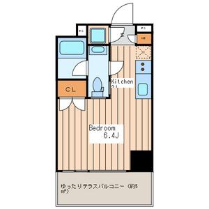 プレミアムレジデンスカワサキ(ワンルーム/7階)の間取り写真