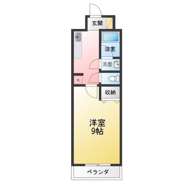 アルティオ西船橋(1K/3階)の間取り写真