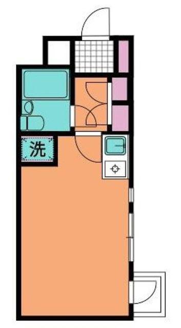 アーバンヒルズ高砂(ワンルーム/2階)の間取り写真