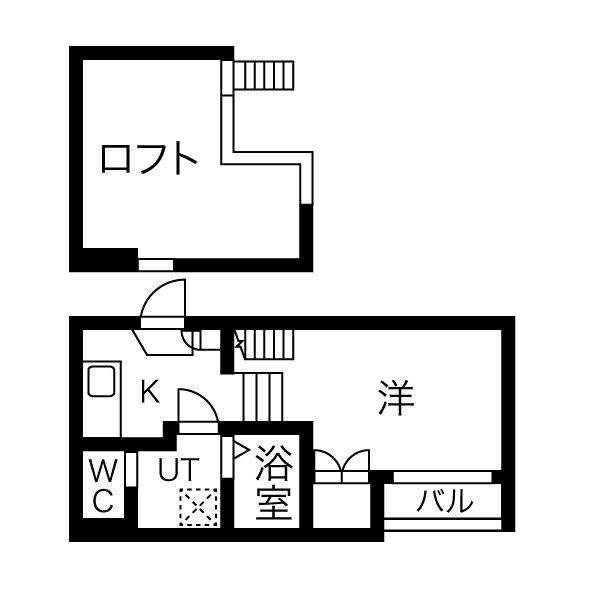 MAISON CASABLANCA(1K/1階)の間取り写真