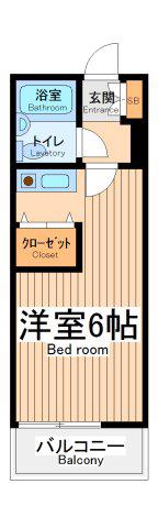 第2パールメゾン(ワンルーム/3階)の間取り写真