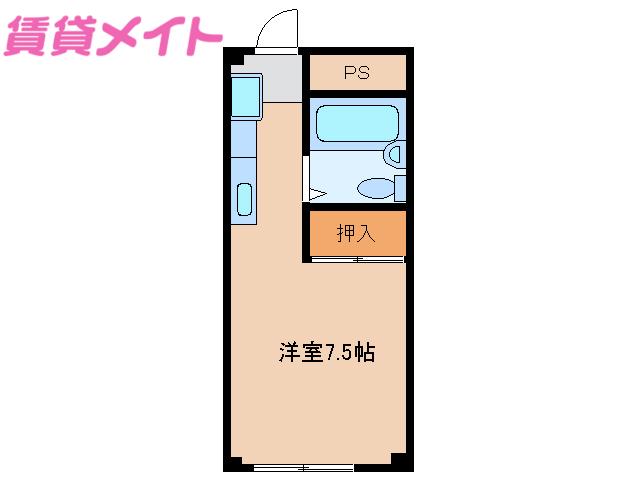 モービルホーム(ワンルーム/4階)の間取り写真