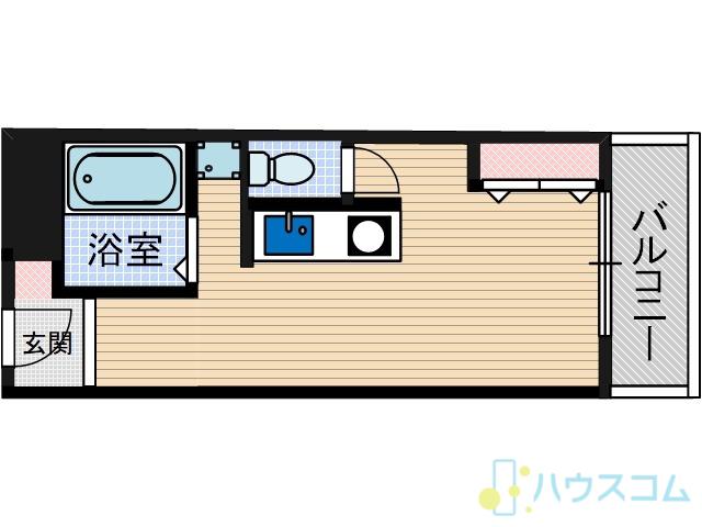 ネオコーポ都 西棟(ワンルーム/3階)の間取り写真