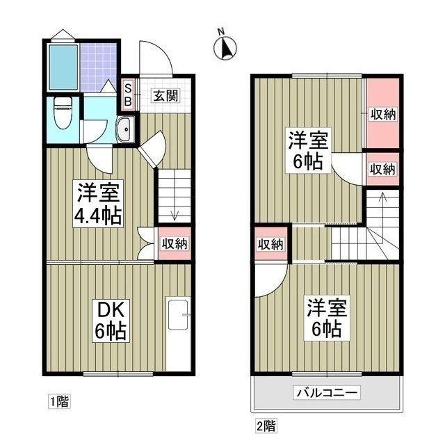 メゾンホリコシ壱番館(3DK/1階)の間取り写真