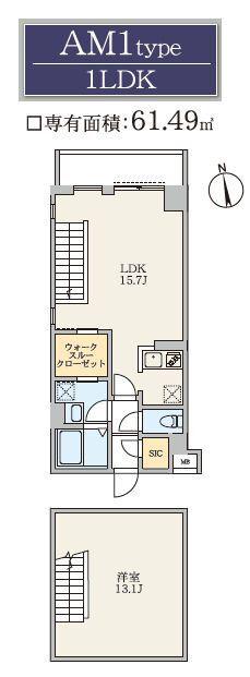S-RESIDENCE駒場東大前(1LDK/1階)の間取り写真