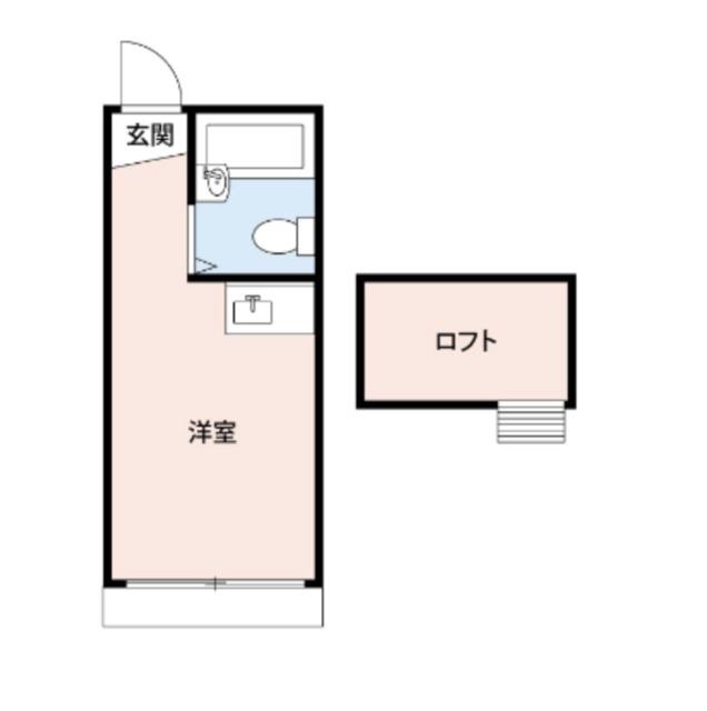 ライブコア東伏見(ワンルーム/1階)の間取り写真