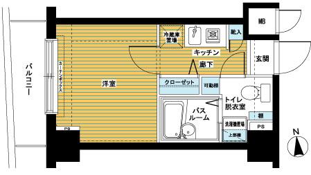 トーシンフェニックス桜上水弐番館(1K/4階)の間取り写真