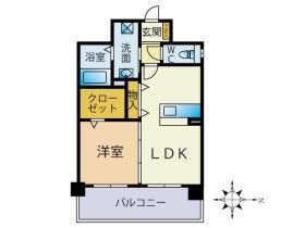ジュネス・K(1LDK/11階)の間取り写真