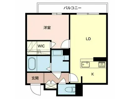 シャーメゾンK(1LDK/3階)の間取り写真