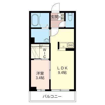 レガーレ(1LDK/1階)の間取り写真