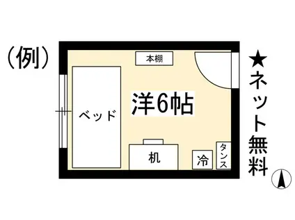 ハウスMIURA(ワンルーム/2階)の間取り写真