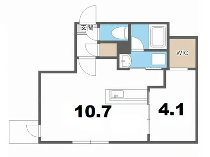 REVE新札幌(1LDK/3階)の間取り写真